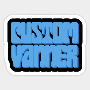 Custom Vanner (Blue) Sticker